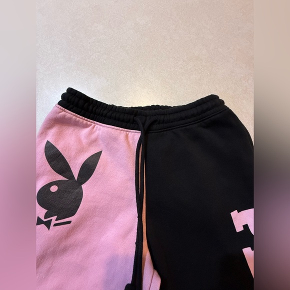 PLAYBOY  Pink and Black Sweatpants.     Size medium - Picture 6 of 6